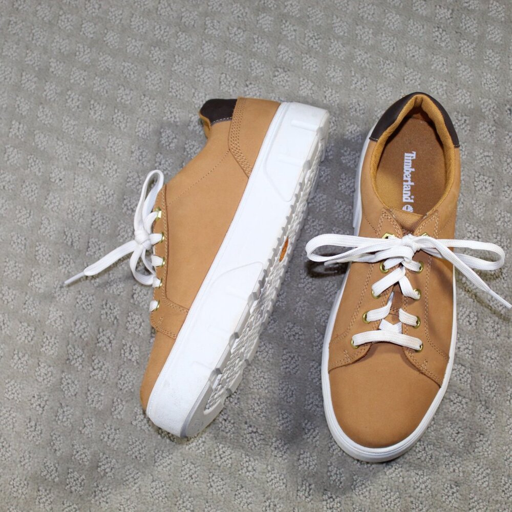 Timberland Women's 10 Laurel Court Low Lace Sneakers I Wheat. TB 0A64GZ 754